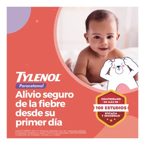 Comprar Tylenol Pediátrico 100 Mg Suspensión Oral Sabor Cereza 15 Ml