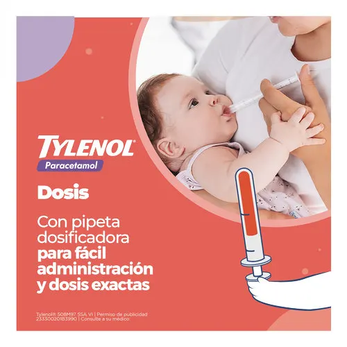 Paracetamol Tylenol Suspensión Pediatrica 15 Ml