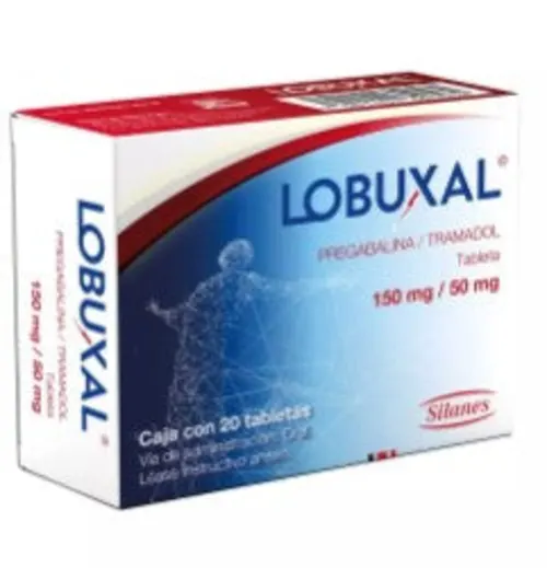 Lobuxal Pregabalina 150 Mg / Tramadol 50 Mg Con 20 Tabletas