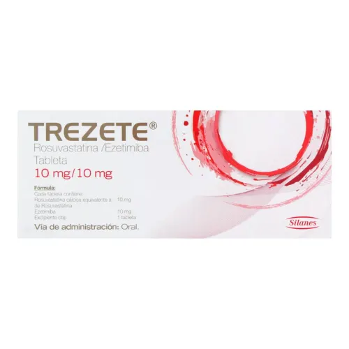 Trezete 10/10 Mg Con 30 Tabletas