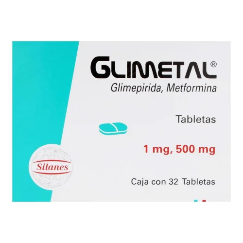 Glimetal 1/500 Mg Con 32 Tabletas