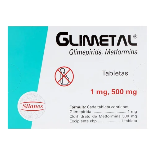 Glimetal 1/500 Mg Con 32 Tabletas
