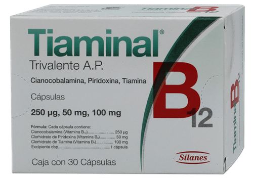 Comprar Tiaminal B12 250 Mcg/50/100 Mg Con 30 Cápsulas