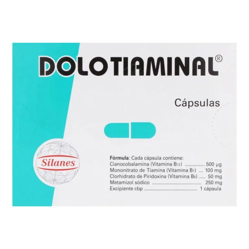 Dolo-Tiaminal 0.5/100/50/250 Mg Con 24 Cápsulas