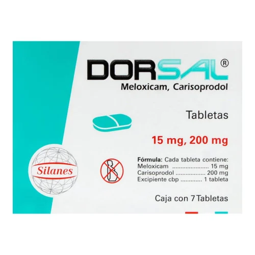 Comprar Dorsal 15/200 Mg Con 7 Tabletas