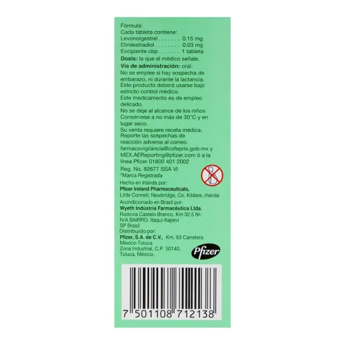 Nordet 0.15/0.03 Mg Con 21 Tabletas