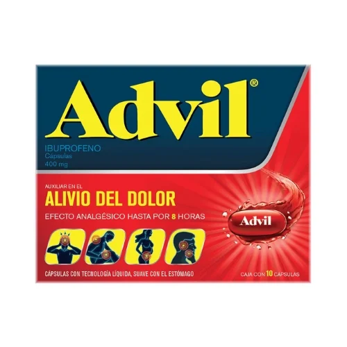 Advil Max 400 Mg Con 10 Cápsulas