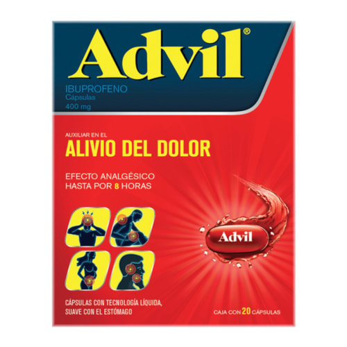 Comprar Advil Max 400 Mg Con 20 Cápsulas