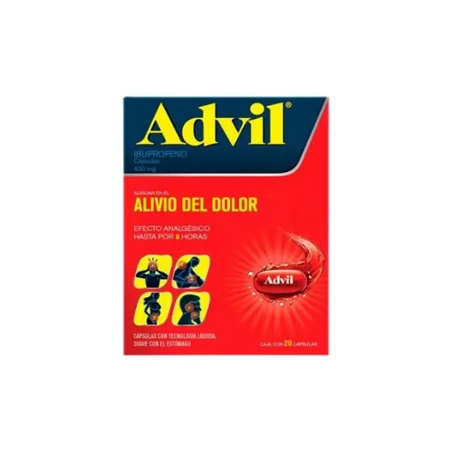 Advil Max 400 Mg Con 20 Cápsulas