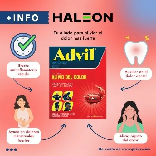 Advil Max 400 Mg Con 20 Cápsulas