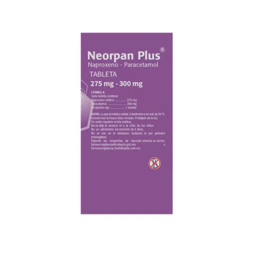 Comprar Neorpan Plus 275/300 Mg Con 15 Tabletas