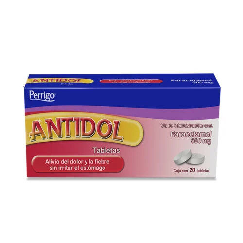 Comprar Antidol 500Mg Con 20 Tabletas