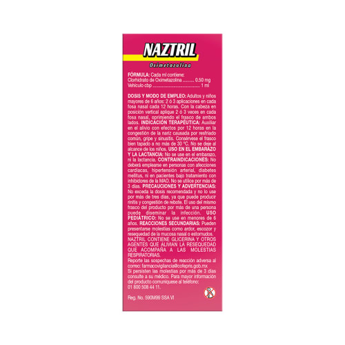 Comprar Naztril 0.05% Solución Nasal Con 30 Ml