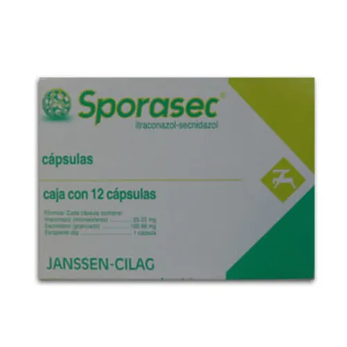 Comprar Sporasec 33.33/166.66 Mg Con 12 Cápsulas