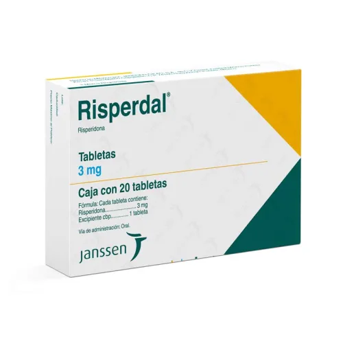 Comprar Risperdal 3 Mg Con 20 Tabletas