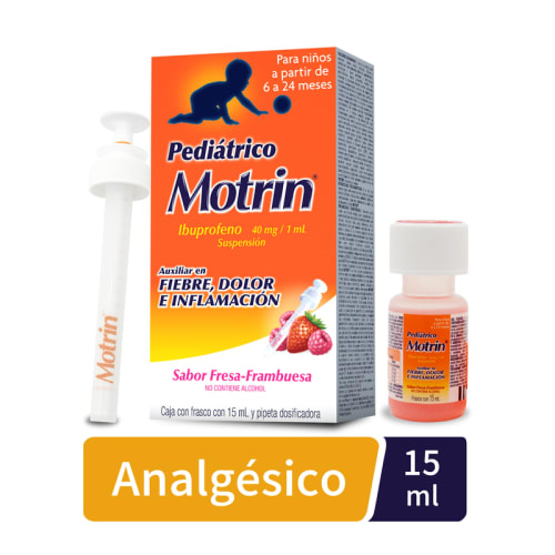 Comprar Motrin Pediátrico 40 Mg Suspensión Con 15 Ml