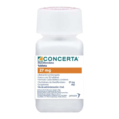 Concerta 27 Mg Con 30 Tabletas