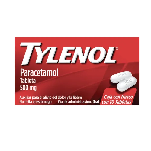 Comprar Tylenol 500 Mg Con 10 Tabletas