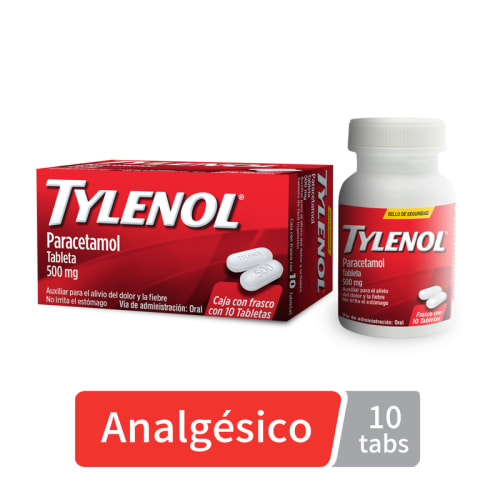 Tylenol 500 Mg Con 10 Tabletas