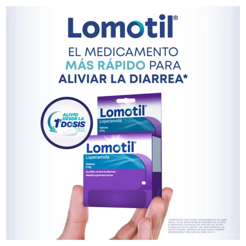 Comprar Lomotil 2 Mg Con 10 Tabletas