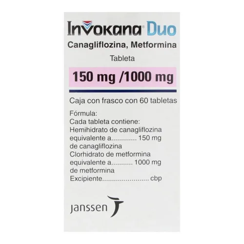 Comprar Invokana Duo 150/1000 Mg Con 60 Tabletas