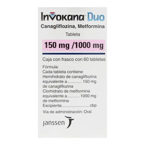 Invokana Duo 150/1000 Mg Con 60 Tabletas
