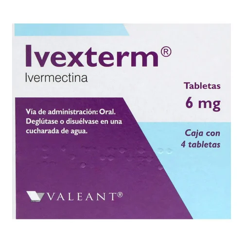 Comprar Ivexterm 6 Mg Con 4 Tabletas