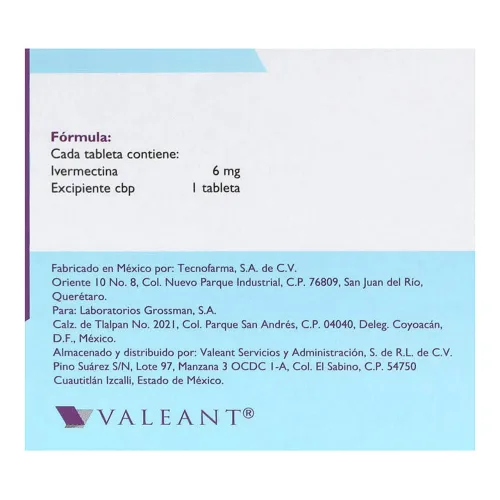 Ivexterm 6 mg Tableta C4 (Ivermectina)