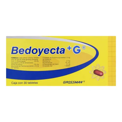 Comprar Bedoyecta + G Suplemento Alimenticio Con 30 Tabletas