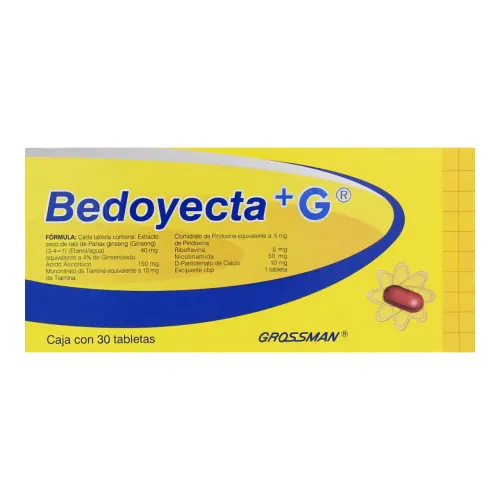 Bedoyecta + G con 30 Tabletas