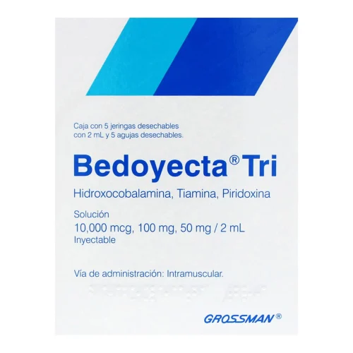 Comprar Bedoyecta Tri 10000 Mcg/100/50 Mg Solución Inyectable 5 Ampolletas 2 Ml