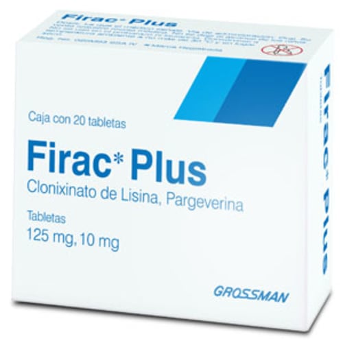 Comprar Firac Plus 125/10 Mg 20 Tabletas