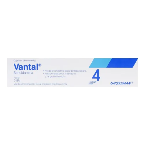 Comprar Vantal 0.5 G Pasta Dental Tubo 60 Gr