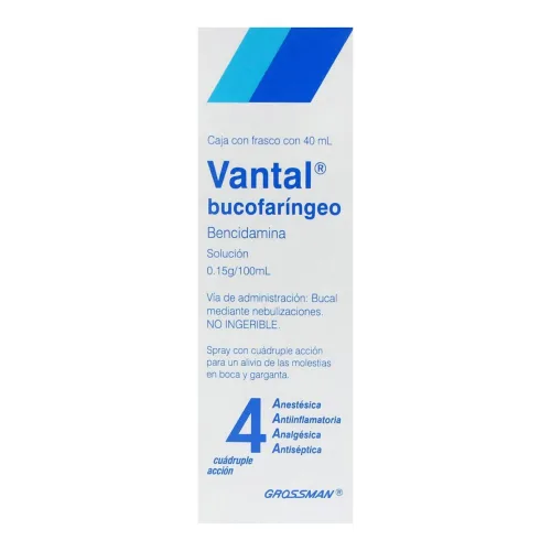 Comprar Vantal 0.15 Gr Enjuague Bucal Solución Spray 40 Ml