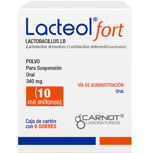 Comprar Lacteol Fort 340 Mg Polvo 6 Sobres