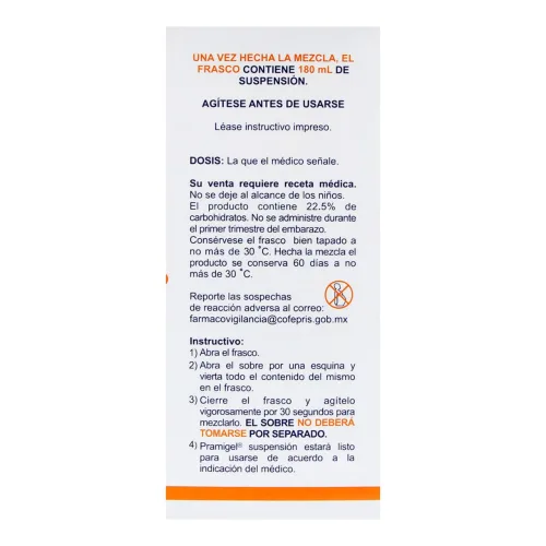 Pramigel 11.88 Mg/3.918 /4.235/0.529 G Con 180 Ml De Suspensión
