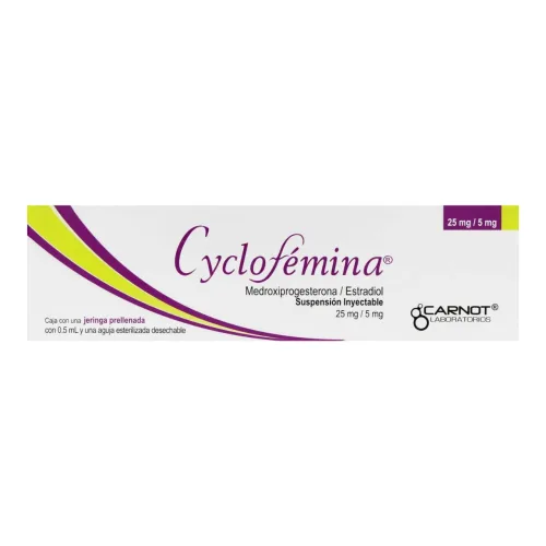 Comprar Cyclofemina 25/5 Mg SuspensiÓN Inyectable Con 1 Jeringa Prellenada