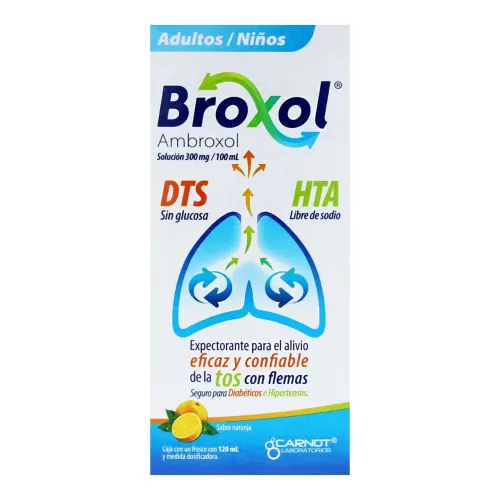 Comprar Broxol 300 Mg Con Frasco De 120 Ml Solución