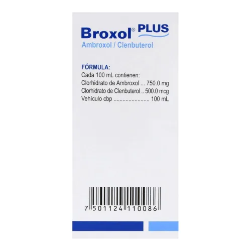 Broxol Plus 750 Mg/500 Mcg Con 20 Ml De Solución Pediátrica Gotas