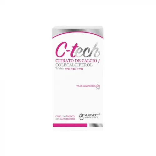 Comprar C-Tech 1495/2 Mg Con 60 Tabletas