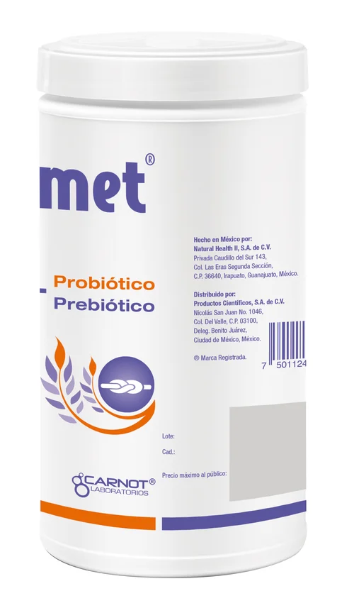 Comprar Fibiomet Probiótico + Prebiótico Suplemento Alimenticio Polvo Sabor Naranja Con 270 G