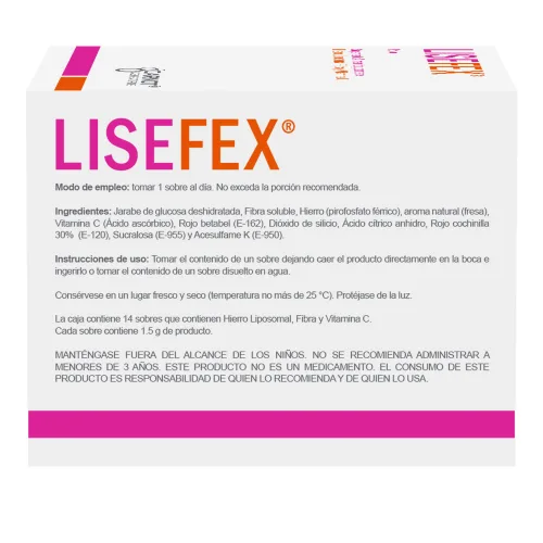 Comprar Lisefex Suplemento Alimenticio Con 14 Sobres De 1.5 G