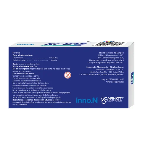 Comprar Ki-Cab 50 Mg Con 10 Tabletas