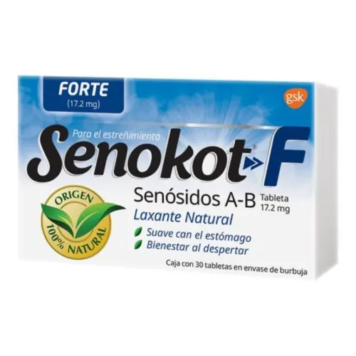 Comprar Senokot Forte 17.2 Mg Con 30 Tabletas