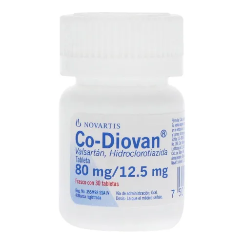 Comprar Co Diovan 80/12.5 Mg Con 30 Tabletas