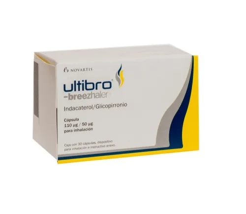 Comprar Ultibro Breezhaler 110/50 Mcg Con 30 Cápsulas