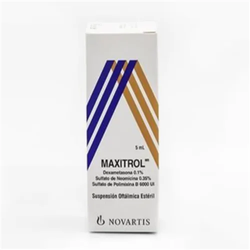 Maxitrol Polimixina B, Neomicina, Dexametasona Suspensión Oftálmica Con 5 Ml