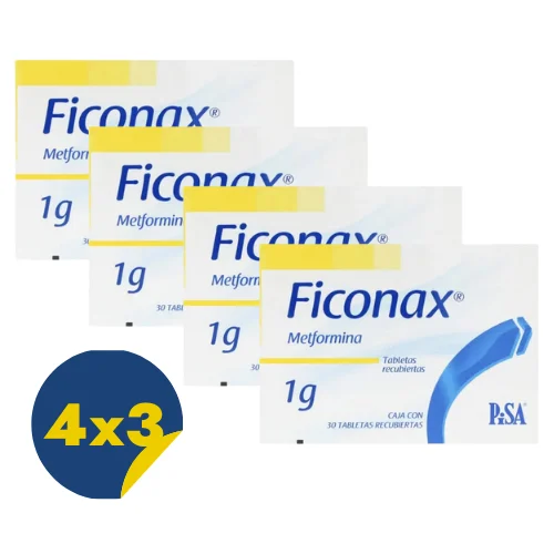 Comprar Ficonax 1 G Con 30 Tabletas Pack 4x3