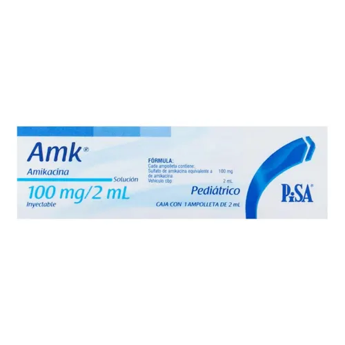 Comprar Amk Pediátrico 100 Mg Con 1 Ampolleta De 2 Ml