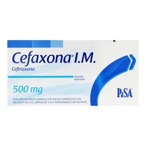Cefaxona I.M. Ceftriaxona 500 Mg Con 1 Solución Inyectable